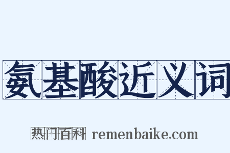 氨基酸近义词是什么意思的图片